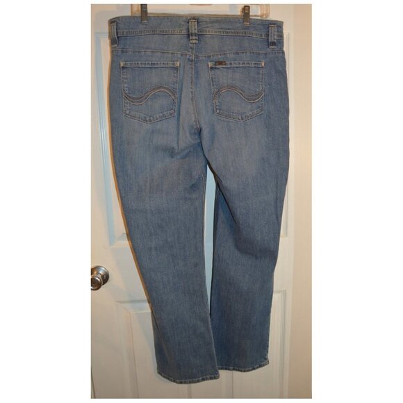 Lee "Just Below The Waist" Natural Fit Women's Blue Jeans Pants Sz 16M 36" x 31" - Picture 3 of 5